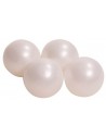 50 x Plastikbolde Ø7 cm - Perlehvid