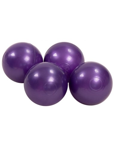 Se 50 x Plastikbolde Ø7 cm - Perle violet hos Lepong.dk