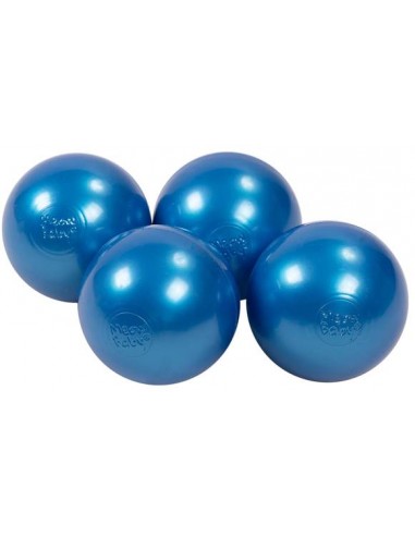 Billede af 50 x Plastikbolde Ø7 cm - Perle blå