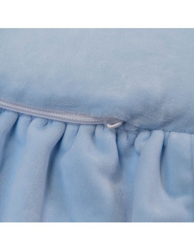 Legemåtte i velour Ø105 cm - Babyblå