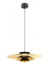 FARGO Loftlampe i aluminium Ø50 cm 1 x 16,5W SMD LED - Mat sort/Mat guld