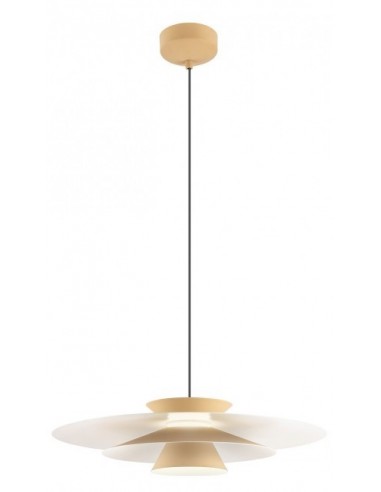 Billede af FARGO Loftlampe i aluminium Ø50 cm 1 x 16,5W SMD LED - Mat beige/Mat hvid