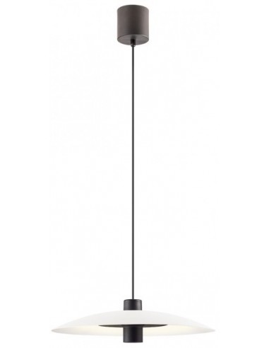 Se LARS Loftlampe i metal Ø35 cm 11W COB/SMD LED - Mat sort/Mat hvid hos Lepong.dk