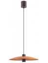 LARS Loftlampe i metal Ø35 cm 11W COB/SMD LED - Mat sort/Mat terracotta