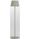TESEO Trådløs udendørs gulvlampe i aluminium og polycarbonat H150 cm 1 x 10W SMD LED - Mat grågrøn