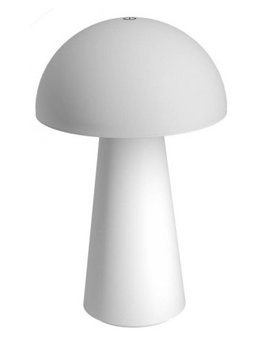 Se KIRA Trådløs udendørs bordlampe i ABS og polycarbonat H21,5 cm 1 x 1,7 - 4,7W SMD LED - Mat hvid hos Lepong.dk