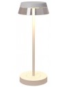ILUNA Trådløs udendørs bordlampe i aluminium og polycarbonat H32 cm 1 x 2,5W SMD LED - Mat hvid