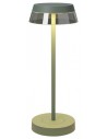 ILUNA Trådløs udendørs bordlampe i aluminium og polycarbonat H32 cm 1 x 2,5W SMD LED - Mat sagegrøn