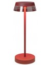ILUNA Trådløs udendørs bordlampe i aluminium og polycarbonat H32 cm 1 x 2,5W SMD LED - Mat rød