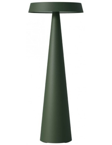 Se TAO Trådløs udendørs bordlampe i aluminium H30 cm 1 x 2,5W SMD LED - Mat flaskegrøn hos Lepong.dk