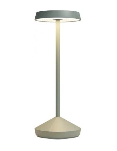 Se SOPHIE Trådløs udendørs bordlampe i aluminium H29,5 cm 1 x 2,2W SMD LED - Mat sagegrøn hos Lepong.dk
