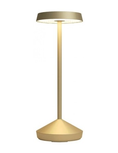 Billede af SOPHIE Trådløs udendørs bordlampe i aluminium H29,5 cm 1 x 2,2W SMD LED - Mat guld