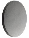 AURA Væglampe i ABS og polycarbonat Ø16,5 cm 1 x 8W SMD LED - Mat mørkegrå