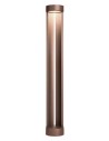 ZEUS Bedlampe i aluminium og glas H75 cm 1 x 11,5W COB LED - Mat mørkebrun