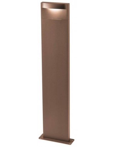 Billede af Polifemo Bedlampe i aluminium og polycarbonat H69,5 cm 1 x 8W SMD LED - Mat mørkebrun