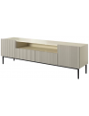 Nicole Tvbord i MDF og metal B200 cm - Sort/Cashmere