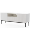 Nicole Tvbord i MDF og metal B150 cm - Sort/Hvid