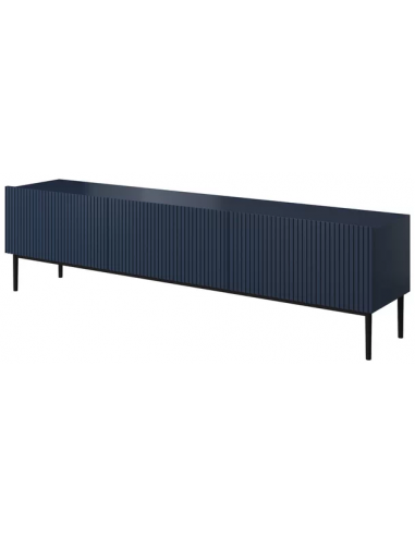 Se Nicole Tvbord i MDF og metal B200 cm - Sort/Navy hos Lepong.dk