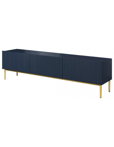 Se Nicole Tvbord i MDF og metal B200 cm - Guld/Navy hos Lepong.dk