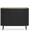 Arista sideboard i metal og mdf finér B110 cm - Sort/Eg