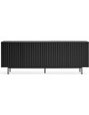 Sierra sideboard i metal og mdf finér B211 cm - Sort/Sort