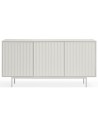 Sierra sideboard i metal og mdf finér B159 cm - Hvid/Hvid