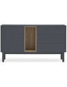 Corvo Sideboard i massiv træ og mdf finér B140 cm - Antracit/Eg