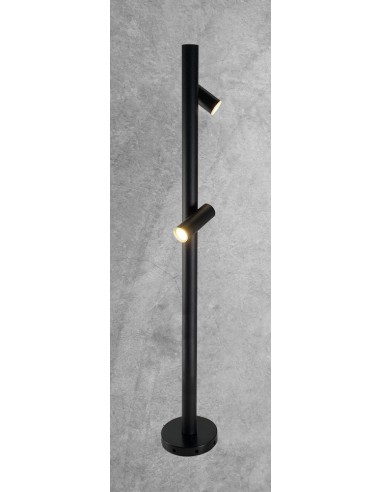 Billede af Gosen Bedlampe i stål og plexiglas H100 cm 2 x GU10 - Antracit