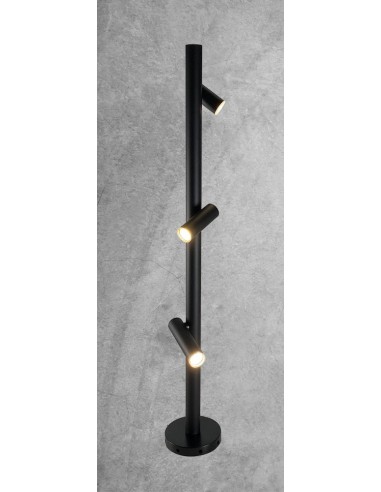 Se Gosen Bedlampe i stål og plexiglas H100 cm 3 x GU10 - Antracit hos Lepong.dk