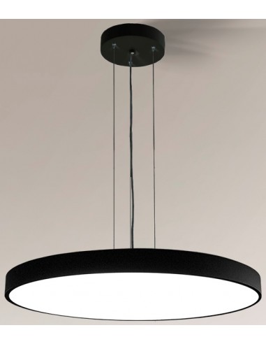 Se Nungo Loftlampe i aluminium og plexiglas Ø95 cm 77 x 0,72W LED - Mat sort hos Lepong.dk