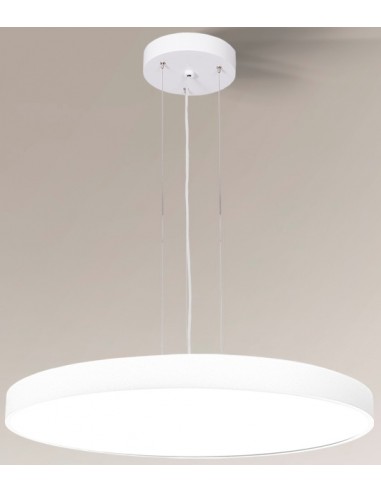 Se Nungo Loftlampe i aluminium og plexiglas Ø95 cm 77 x 0,72W LED - Mat hvid hos Lepong.dk