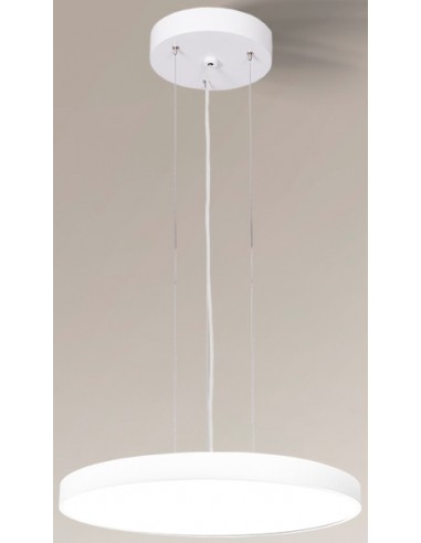 Se Nungo Loftlampe i aluminium og plexiglas Ø65 cm 34 x 0,72W LED - Mat hvid hos Lepong.dk