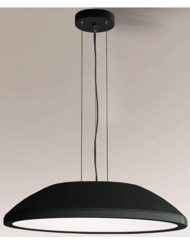 Billede af Wanto Loftlampe i aluminium og plexiglas Ø80 cm 9 x E27 - Sort