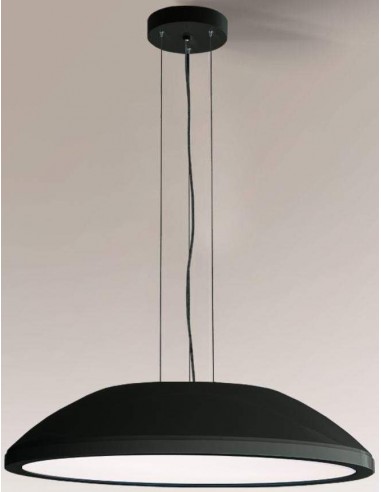 Billede af Wanto Loftlampe i aluminium og plexiglas Ø60 cm 6 x E27 - Sort