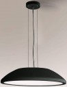 Wanto Loftlampe i aluminium og plexiglas Ø60 cm 6 x E27 - Sort