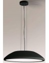 Wanto Loftlampe i aluminium og plexiglas Ø40 cm 3 x E27 - Sort