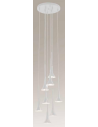 Kanzaki Loftlampe i aluminium Ø30 cm 8 x 4,5W LED - Hvid