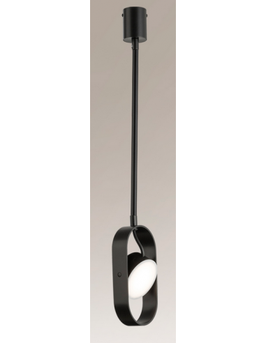 Se Furoku Loftlampe i aluminium H123 cm 1 x 6W LED - Sort hos Lepong.dk