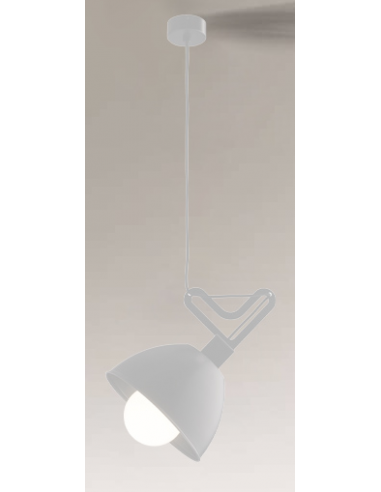 Billede af Gobo Loftlampe i aluminium H180 cm 1 x E27 - Hvid