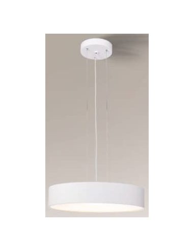 Billede af Bungo Loftlampe i aluminium og plexiglas Ø40 cm 3 x E27 - Hvid