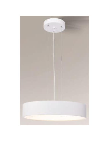 Billede af Bungo Loftlampe i aluminium og plexiglas Ø65 cm 7 x E27 - Hvid