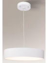 Bungo Loftlampe i aluminium og plexiglas Ø80 cm 9 x E27 - Hvid