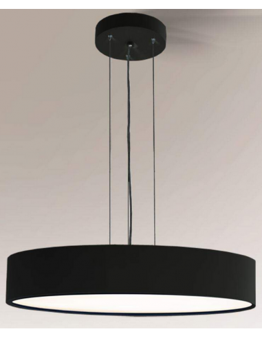 Billede af Bungo Loftlampe i aluminium og plexiglas Ø100 cm 12 x E27 - Sort/Hvid