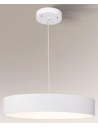 Bungo Loftlampe i aluminium og plexiglas Ø100 cm 12 x E27 - Hvid