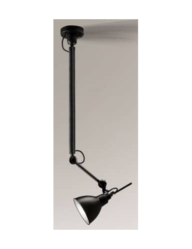Billede af Daisen Loftlampe i aluminium H125 cm 1 x E27 - Sort