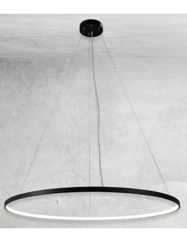 Billede af Agari Loftlampe i aluminium og plexiglas Ø117 cm 1 x 76W LED - Sort