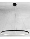 Agari Loftlampe i aluminium og plexiglas Ø117 cm 1 x 76W LED - Sort