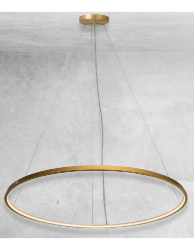 Billede af Agari Loftlampe i aluminium og plexiglas Ø57 cm 1 x 38W LED - Guld