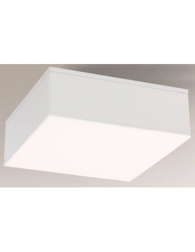 Billede af Tottori Plafond i aluminium og plexiglas 10 x 10 cm 1 x 10W LED - Hvid/Hvid