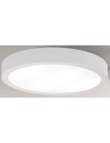 Se Nomi Plafond i aluminium og plexiglas Ø42 cm 22 x 0,72W LED - Hvid/Hvid hos Lepong.dk